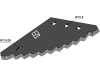 Industriehof® Messer rechts 525 x 250 x 6 mm, für Futtermischwagen Frasto, Logifeed & R.M.H., Luclar, Mutti, Peecon, Schuitemaker, Storti, van Lengerich, Walker, 70-230