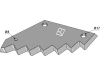 Industriehof® Messer 177 x 230 x 8 mm Bohrung 8 mm; 17 mm, für Futtermischwagen Trioliet, 70-251