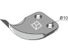 Industriehof® Fräsmesserklinge 81 x 50 x 5 mm gewinkelt, für Futtermischwagen Kverneland, Mayer Siloking, Taarup, 70-325