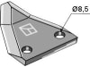 Industriehof® Fräsmesserklinge 75 x 76 x 4 mm gewinkelt, für Futtermischwagen Strautmann, 70-318