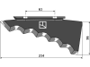 Industriehof® Messer rechts 234 x 96 x 5 mm, hartmetallbeschichtet, für Futtermischwagen Keenan, 70-289