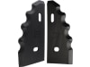 Industriehof® Messer links/rechts 195 x 90 x 5 mm, Bohrung 13 x 20 mm, für Futtermischwagen Gilioli, Himel, Italmix, Peecon