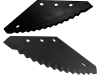 Industriehof® Messer links/rechts 525 x 250 x 6 mm, , für Futtermischwagen Frasto, Logifeed & R.M.H., Luclar, Mutti, Peecon, Schuitemaker, Storti, van Lengerich, Walker