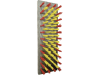 Suevia Kratzbürste 150 x 500 mm, Nylon, gelb/rot, für Kälber in Gruppenhaltung, 130.5019