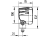 Hella® LED-Arbeitsscheinwerfer "Ultra Beam LED" eckig, 12 – 24 V, 2.200 lm, 9 LEDs, hängend; stehend, 1GA 995 506-001