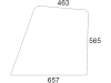 Türscheibe, klar, oben links/rechts, für Steyr 942, 948, 955, 964, 970