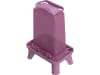 KERBL Futterautomat pink 5,5 l, inkl. Standfüße, Kunststoff, für Geflügel, 70191