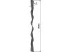 NIAUX 200 Säscheibe 402 x 4,5 mm, LK 120 mm, gewellt, für John Deere, 31-004518