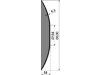 NIAUX 200 Eggenscheibe 628 x 6.5 mm, LK 139,7 mm, ZB rund, 103,5 mm, gewölbt, glatt, Salford, 31-3663