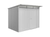 Biohort Gerätehaus AvantGarde mit Pultdach A5 260 x 220 cm silber; metallic Standardtür 