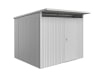 Biohort Gerätehaus AvantGarde mit Pultdach A6 260 x 260 cm silber; metallic Standardtür 