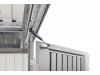 Biohort Gerätehaus AvantGarde mit Pultdach A2 180 x 260 cm quarz-grau; metallic Standardtür 
