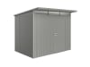 Biohort Gerätehaus AvantGarde mit Pultdach A5 260 x 220 cm quarz-grau; metallic Standardtür 