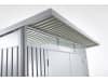Biohort Gerätehaus AvantGarde mit Pultdach A5 260 x 220 cm quarz-grau; metallic Doppeltür 