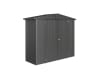 Biohort Gerätehaus Europa 2A 244 x 84 cm dunkelgrau; metallic Doppeltür 