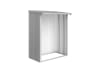 Biohort Rückwand für Brennholz Unterstand Woodstock 150  145,5 x 1,1 cm silber; metallic  