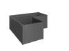 Biohort Metall Hochbeet  Typ L-Form 2x1 dunkelgrau; metallic verschiedene Ausführungen Füllmenge 2.897,97 l