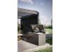 Biohort LoungeBox 160  160 x 70 cm dunkelgrau; metallic  Aufgewahrungsbox Garten
