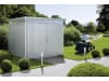 Biohort Gerätehaus HighLine H4 275 x 275 cm silber; metallic Doppeltür 