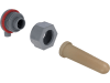 KERBL Ersatzventil mit 100 mm Latexsauger, Kreuzlochung, Standard-Ventil, für alle KERBL Tränkeeimer, Kälbertränkewanne Multi Feeder