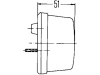 Hella® Schlussleuchte eckig, links/rechts, 84 x 84 x 51 mm, C5W; P21W, Schlusslicht; Blinklicht, 2SW 003 014-131