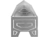 KERBL Futtertrog 75 x 10 cm Metall verzinkt, für Hühner, 71302