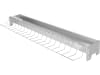 KERBL Futtertrog 100 x 10 cm Metall verzinkt, für Hühner, 71303