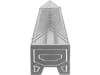 KERBL Futtertrog 100 x 10 cm Metall verzinkt, für Hühner, 71303