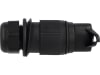 Herth + Buss Stecker 6 – 24 V, 3-polig, mit Kabelverschraubung, Flachsteckanschluss 6,3 mm, 51 305 635