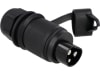 Herth + Buss Stecker 6 – 24 V, 3-polig, mit Kabelverschraubung, Flachsteckanschluss 6,3 mm, 51 305 635
