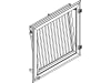 Growi® Stallfenster 1.000 x 1.000 mm, mit Innengitter und Dreh-Kippfunktion