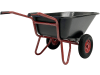 Growi® Schubkarre "Compactkarre Action" Mulde 250 l, Kunststoff 2 x Luftrad 400x100, 1620
