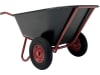 Growi® Schubkarre "Compactkarre Action" Mulde 250 l, Kunststoff 2 x Luftrad 400x100, 1620