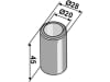 Industriehof® Buchse 20 x 28 x 45 mm, für Spragelse-Mica, 63-SPR-53