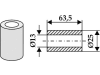 Industriehof® Buchse 13 x 25 x 63,5 mm, für Ferri, 63-FEI-18