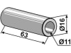 Industriehof® Buchse 11 x 16 x 63 mm, für Mulag, 63-MUL-85