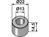 Industriehof® Buchse 13 x 22 x 14,5 mm, für Irus, 63-JDE-900 Industriehof® Buchse 13 x 22 x 14,5 mm, für Irus, 63-JDE-900