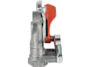 Wabco Kupplungskopf rot, für Anhänger, 2-Kreis-Anlage, Vorrat, M 22 x 1,5 IG, 452 200 011 0
