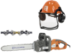 Husqvarna® Elektro-Kettensäge "420EL" 2.000 W Schienenlänge 40 cm, mit 2 Ketten, Helm, 9672057-16