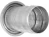 Perrot V-Teil "KVS-Si", 108 V-Teil x Ø 110 mm mit gesickter Schlauchtülle, verzinkt, KF75870