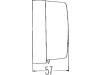 Hella® Nebelschlussleuchte "NES 9", quadratisch, links/rechts, 97 x 97 x 57 mm, 024016; E1 8486, 2NE 003 315-011