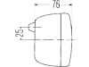 Hella® Schlussleuchte quadratisch, links/rechts, 282 x 105 x 76 mm, P21W; R10W, Schlusslicht; Bremslicht; Blinklicht