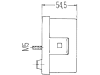 Hella® Schlussleuchte eckig, links/rechts, 95 x 90 x 54,5 mm, P21W; R10W, Schlusslicht; Bremslicht; Blinklicht; Kennzeichenlicht