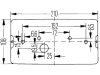 Hella® Schlussleuchte quadratisch, links/rechts, 210 x 108 x 66 mm, P21W; R10W, Schlusslicht; Bremslicht; Blinklicht; Rückfahrlicht