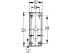 Hella® Positionsleuchte quadratisch, oben/seitlich links/rechts, 42 x 92 x 37 mm, mit Umrisslicht, 2XS 005 020-001