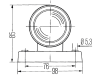 Hella® Positionsleuchte quadratisch, oben/seitlich links/rechts, 98 x 85 x 86 mm, mit Umrisslicht, vorverkabelt, 2XS 955 031-001