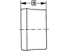 Hella® Schlussleuchte quadratisch, links, 210 x 108 x 66 mm, P21W; R10W, Schlusslicht; Bremslicht; Blinklicht; Nebelschlusslicht; Kennzeichenlicht, 2VB 006 040-051