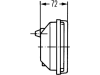 Hella® Schlussleuchte quadratisch, links/rechts, 344 x 147 x 72 mm, P21W; R10W, Schlusslicht; Bremslicht; Blinklicht