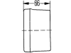 Hella® Schlussleuchte eckig, links, 210 x 108 x 66 mm, P21W; R10W, senkrecht, Schlusslicht; Bremslicht; Blinklicht; Nebelschlusslicht, 2SD 006 040-131