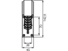 Hella® LED-Positionsleuchte gewinkelt, seitlich links/rechts, 142,5 x 160 x 45 mm, 10 – 30 V DC, E9 6754